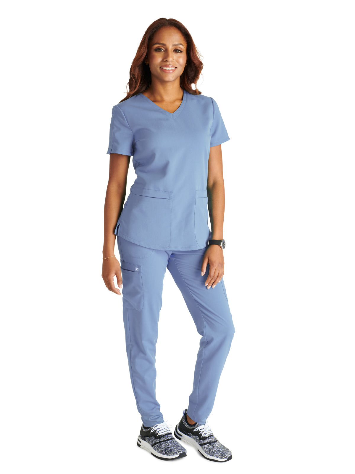 Women's V-Neck Scrub Top - CK837A - Ciel