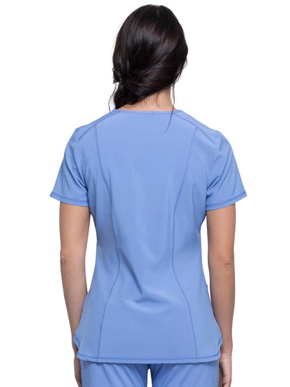 Women's 2-Pocket V-Neck Scrub Top - CK865A - Ciel