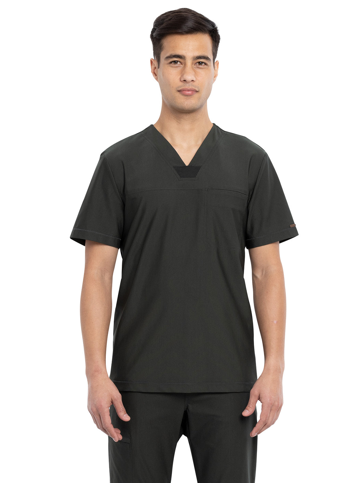 Men's Contouring Tuckable V-Neck Scrub Top - CK885 - Olive Branch