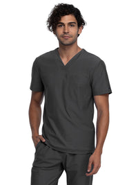 Men's 1-Pocket Tuckable V-Neck Top - CK885 - Pewter