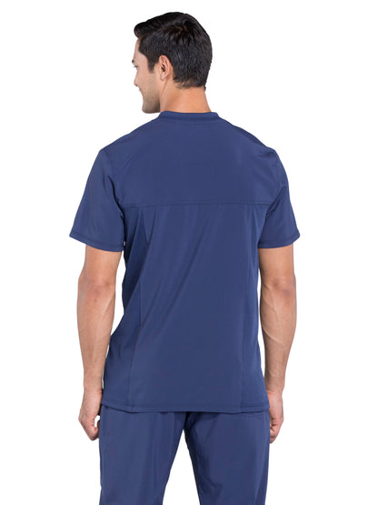 Men's Tuckable V-Neck Scrub Top - CK910A - Navy