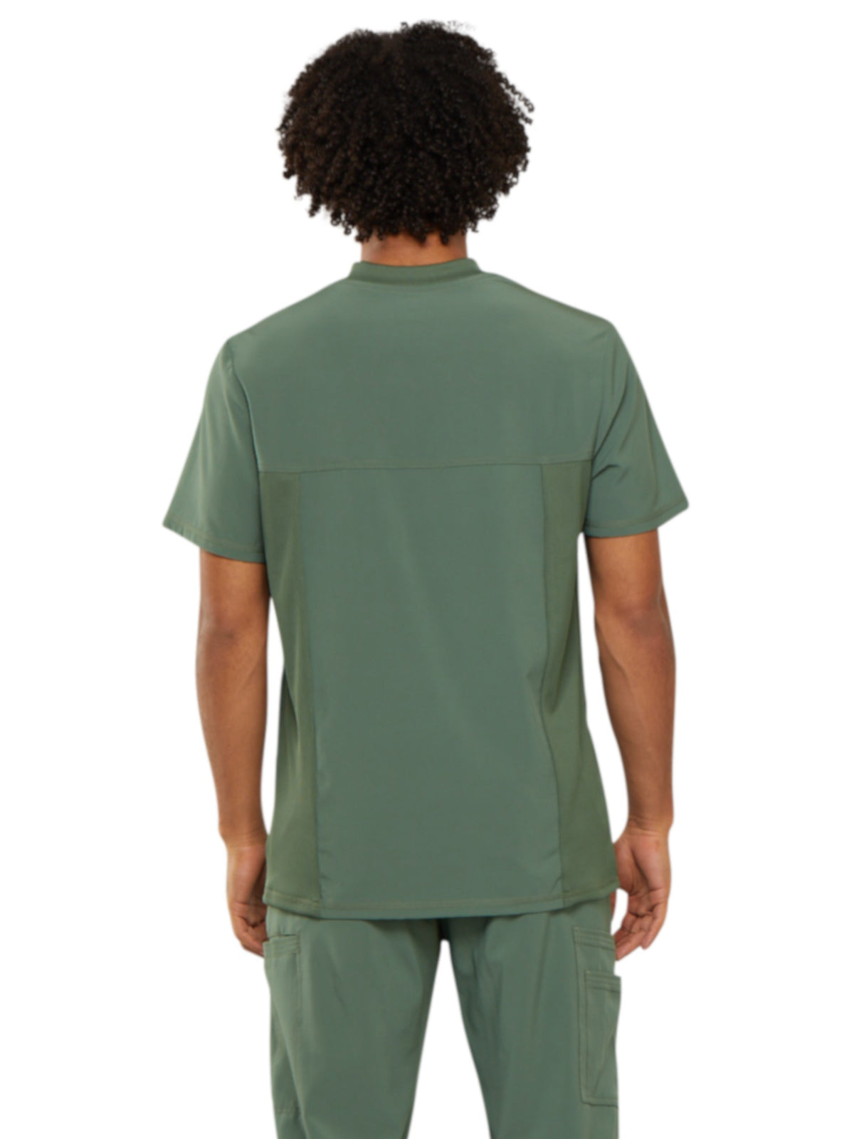 Men's Tuckable V-Neck Scrub Top - CK910A - Olive