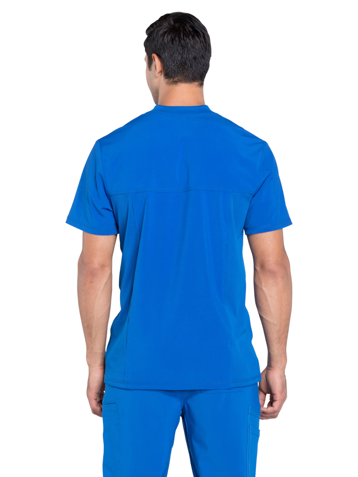 Men's Tuckable V-Neck Scrub Top - CK910A - Royal