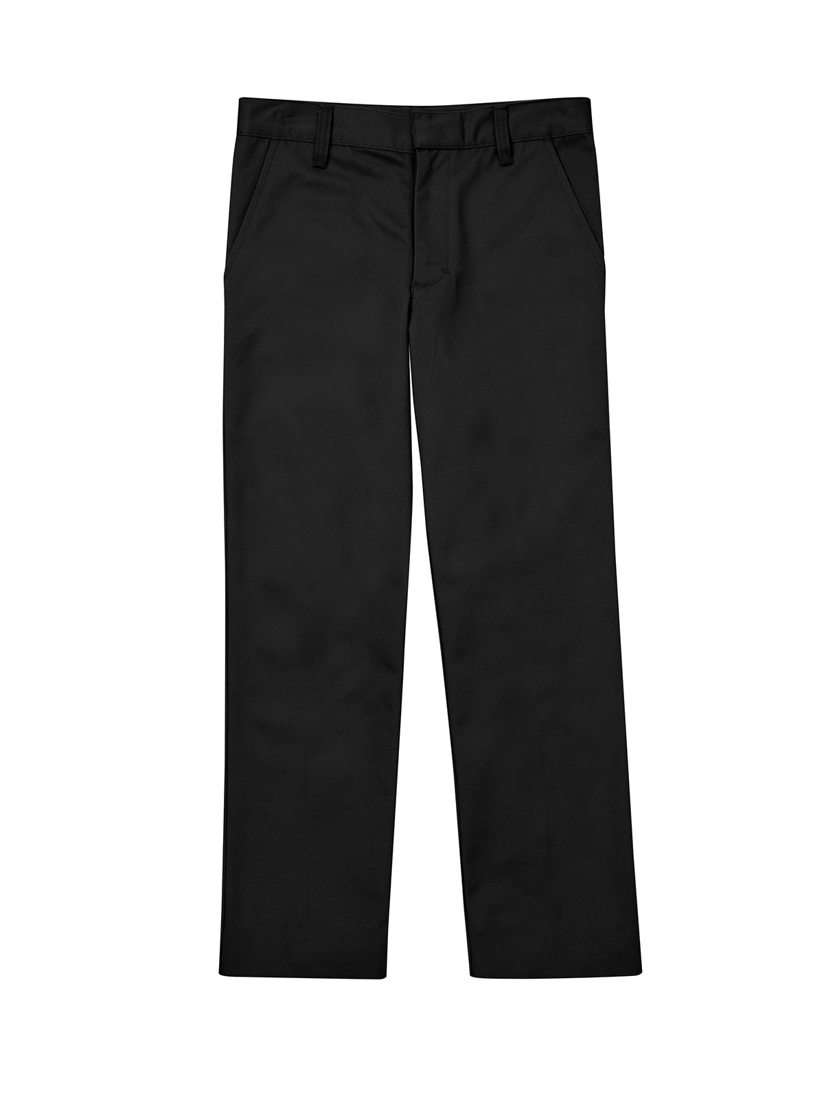 Boys' Flat Front Pant - CR003K - Black