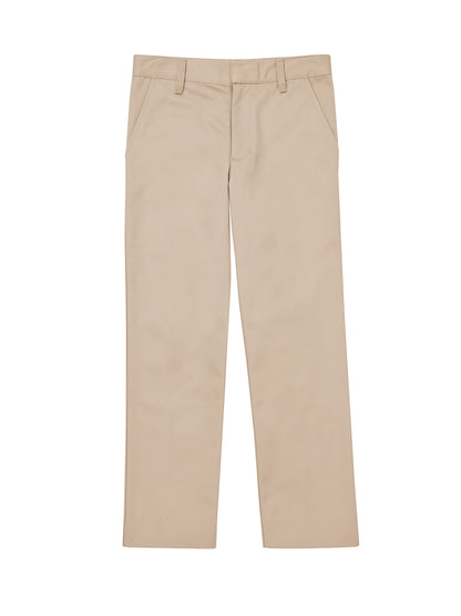 Boys' Flat Front Pant - CR003K - Khaki