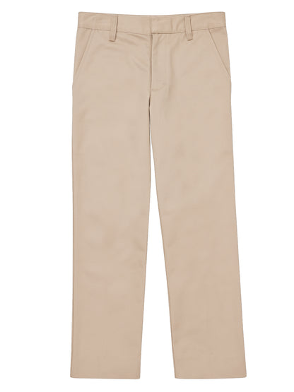 Boys' Flat Front Pant - CR003Y - Khaki