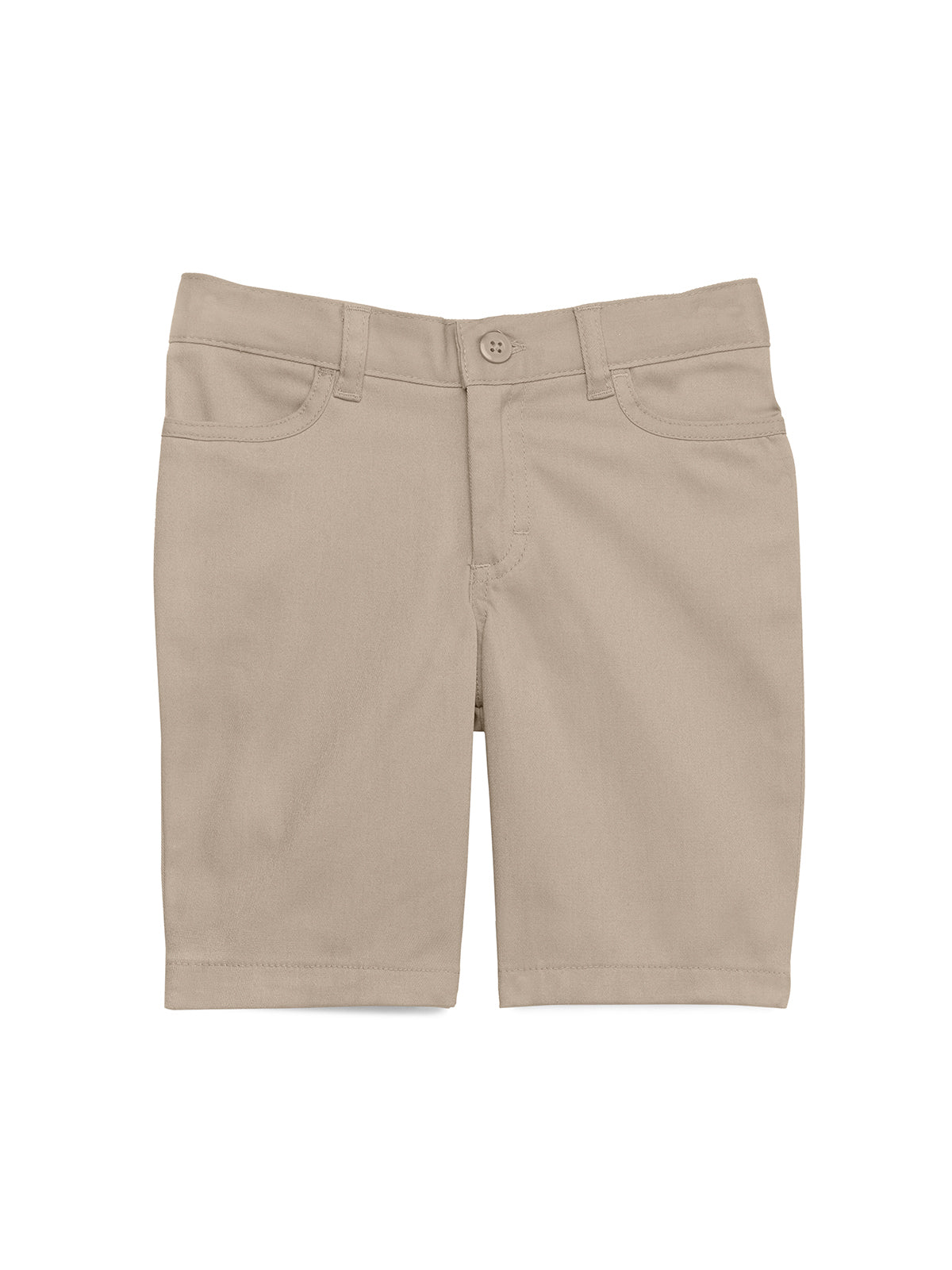 Girl's 4-Pocket Husky Matchstick Short - CR015H - Khaki