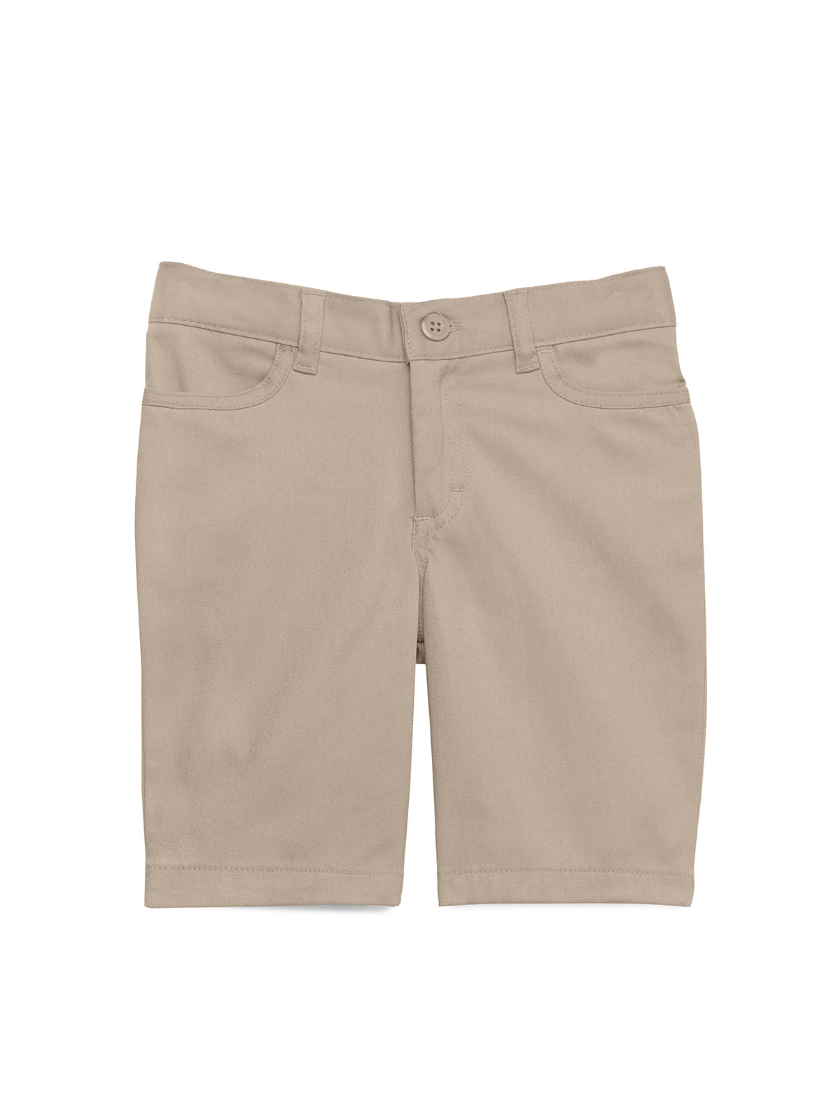 Girl's 4-Pocket Matchstick Short - CR015Y - Khaki