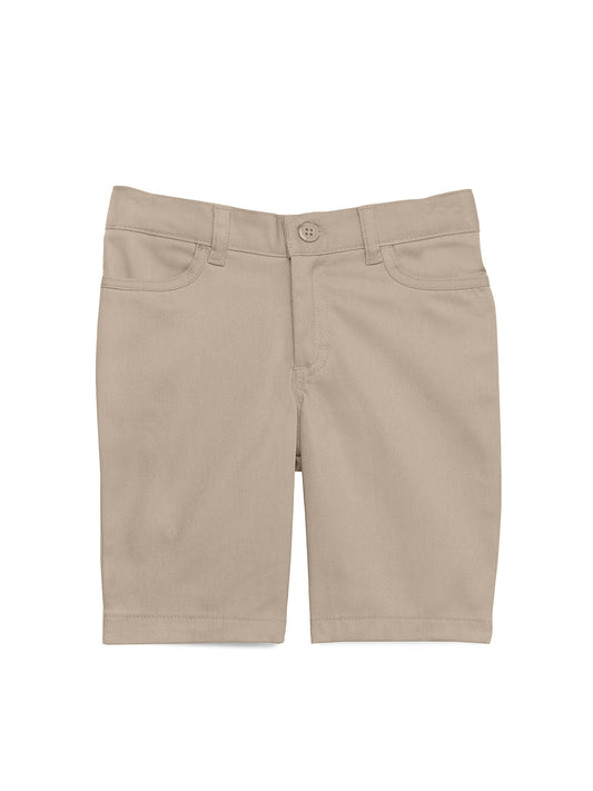 Girl's 4-Pocket Matchstick Short - CR015Y - Khaki