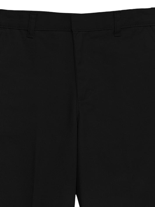 Boy's 4-Pocket Flat Front Husky Pant - CR032H - Black