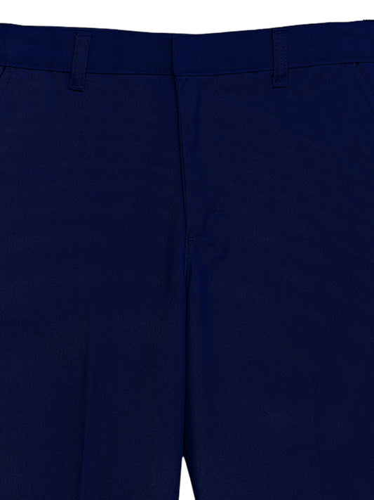 Boy's 4-Pocket Flat Front Husky Pant - CR032H - Dark Navy