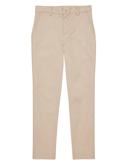 Girls' Flat Front Pant - CR101Y - Khaki