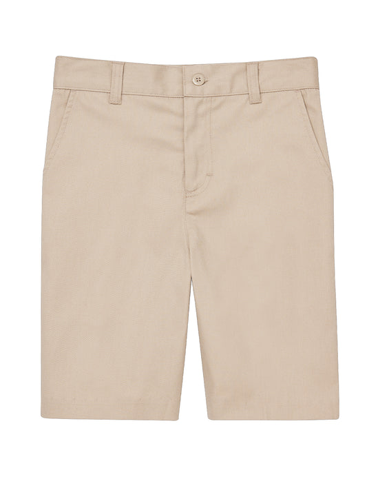 Girls' Flat Front Shorts - CR201Y - Khaki