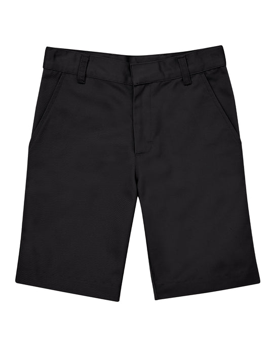 Boys' Flat Front Shorts - CR203H - Black