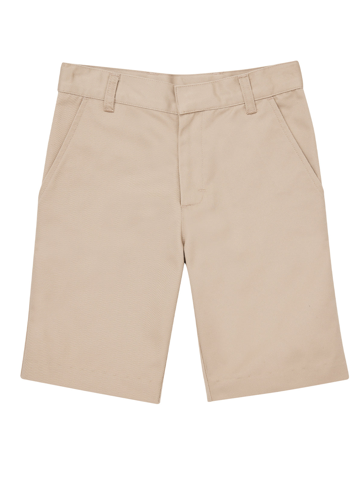 Boys' Flat Front Shorts - CR203H - Khaki