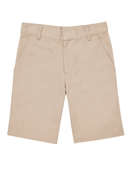 Boys' Flat Front Shorts - CR203H - Khaki