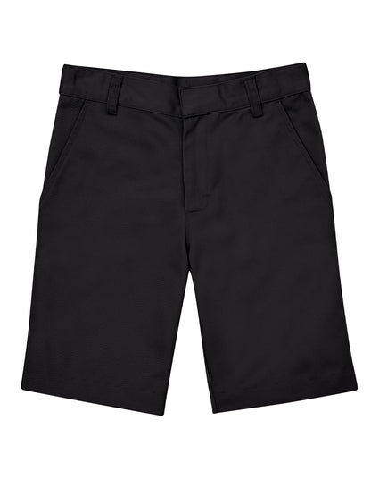 Boys' Flat Front Shorts - CR203K - Black