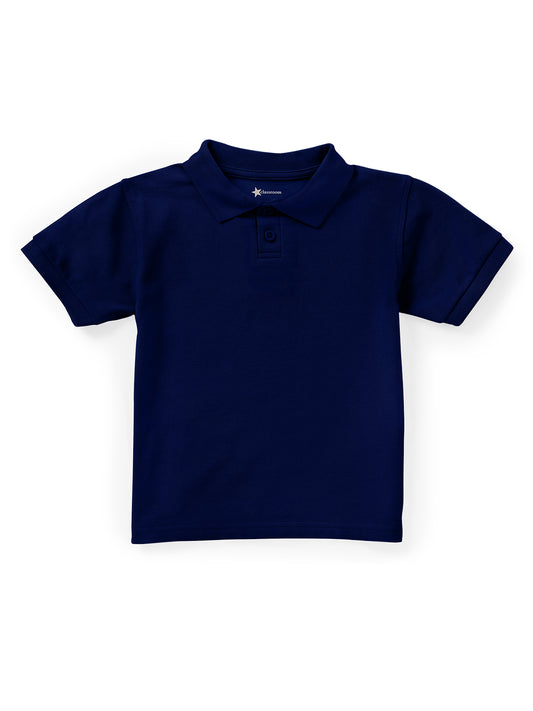 Unisex Toddler Short Sleeve Pique Polo - CR832D - Dark Navy