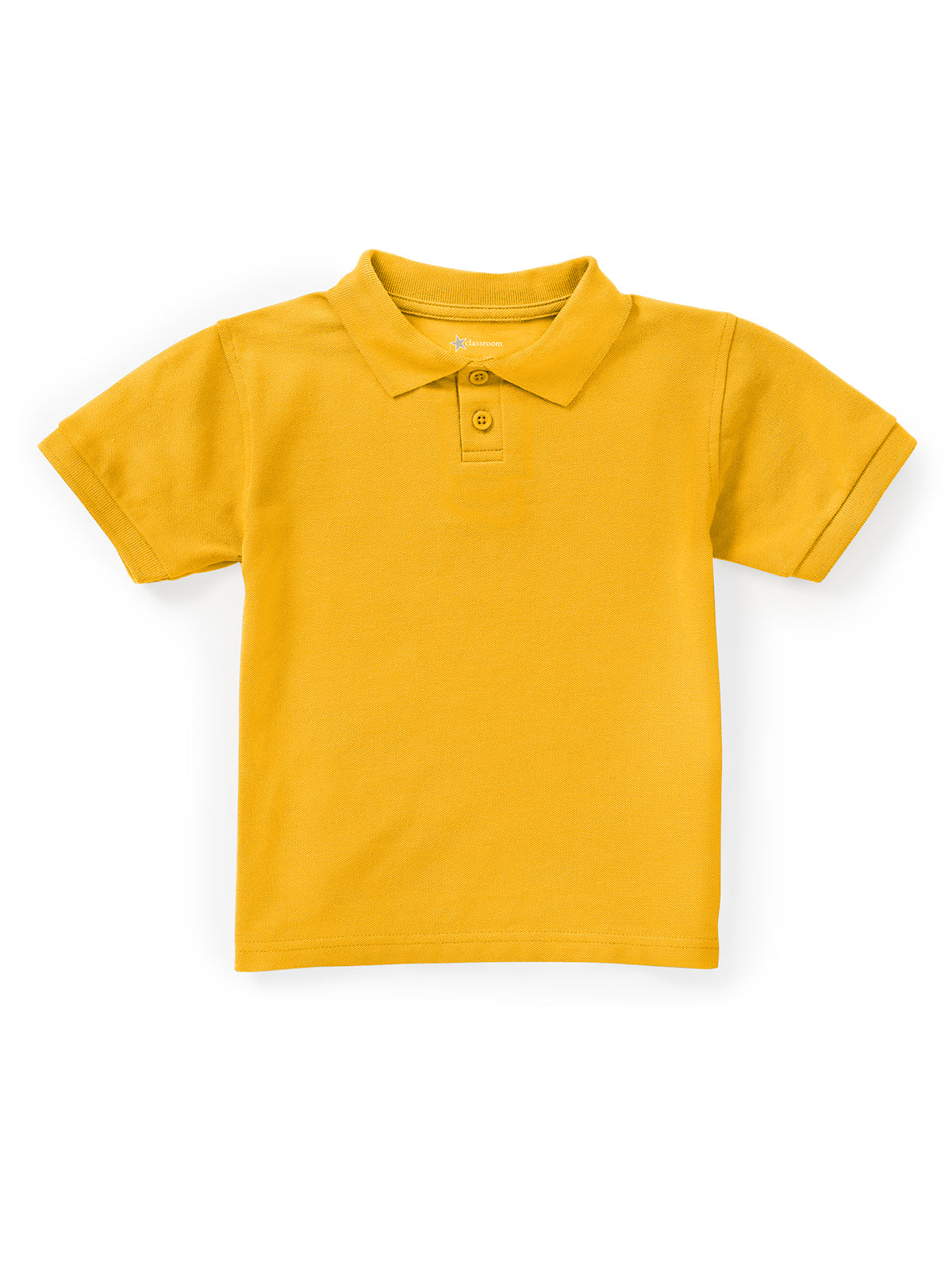 Unisex Toddler Short Sleeve Pique Polo - CR832D - Gold