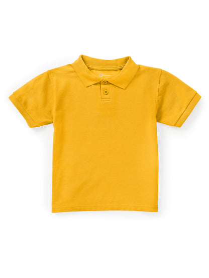 Unisex Toddler Short Sleeve Pique Polo - CR832D - Gold