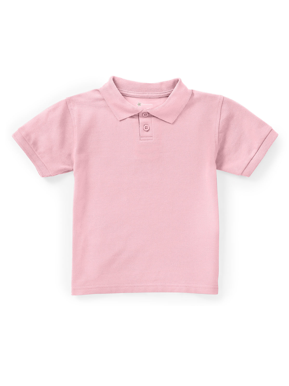 Unisex Toddler Short Sleeve Pique Polo - CR832D - Pink