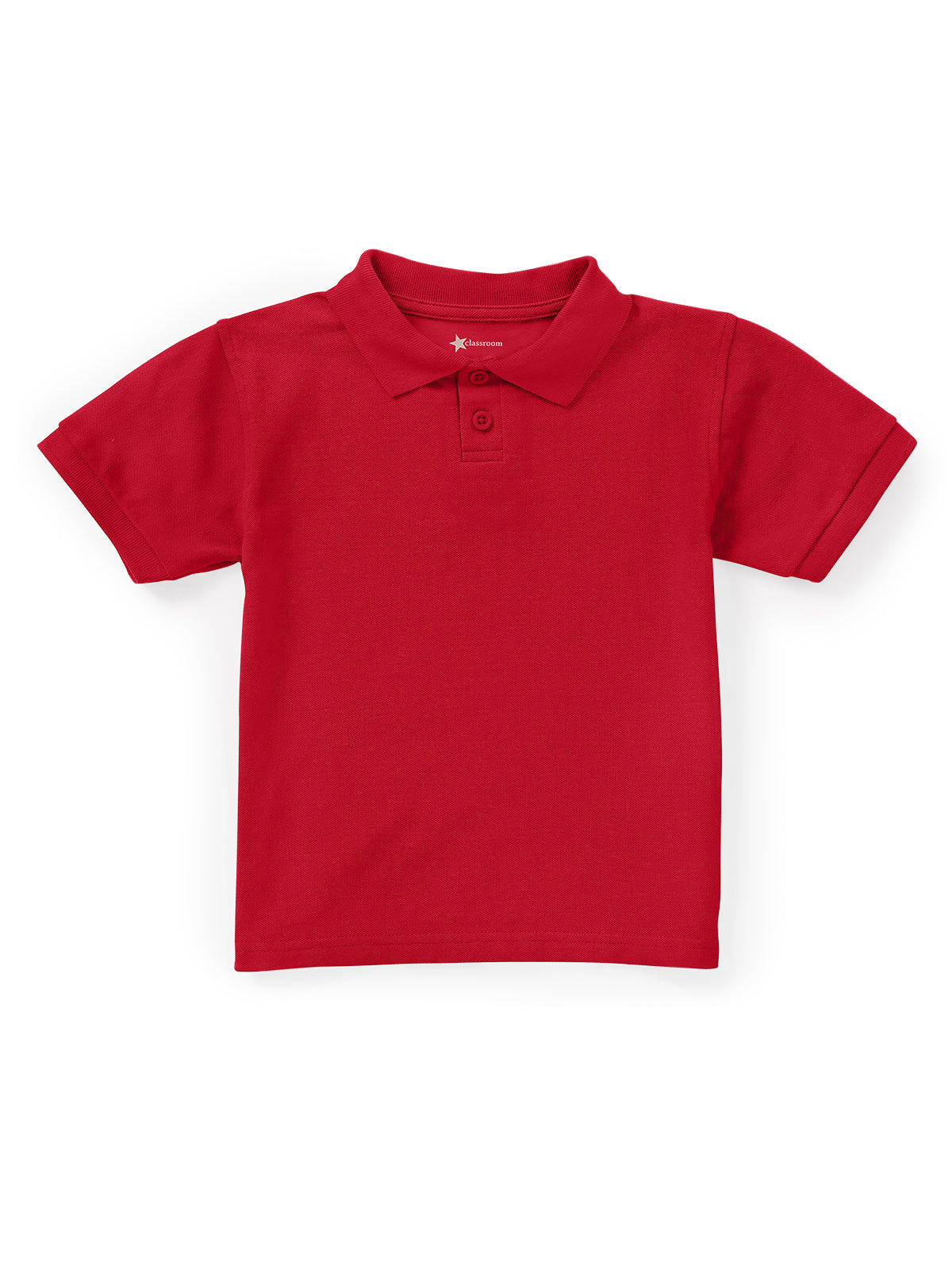 Unisex Toddler Short Sleeve Pique Polo - CR832D - Red