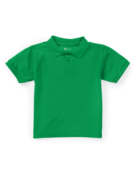 Unisex Toddler Short Sleeve Pique Polo - CR832D - Kelly Green