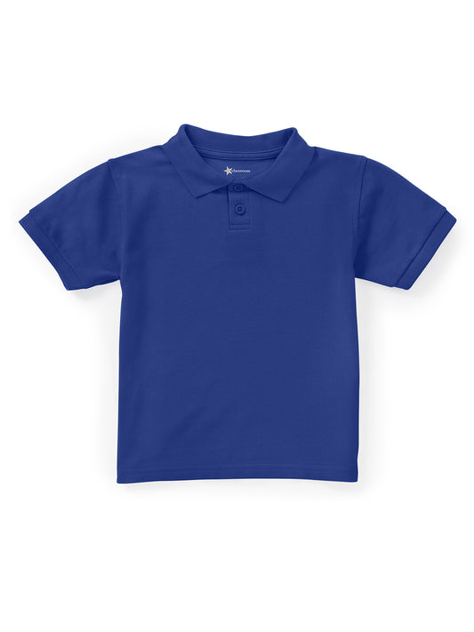 Unisex Toddler Short Sleeve Pique Polo - CR832D - Royal