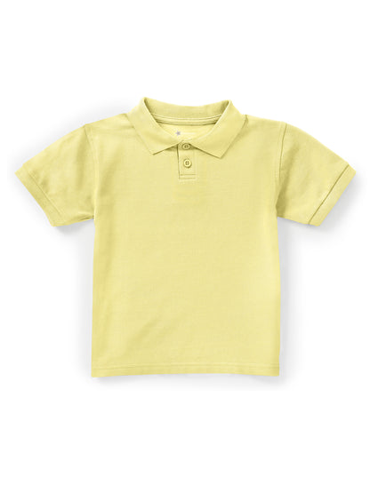 Unisex Toddler Short Sleeve Pique Polo - CR832D - Yellow