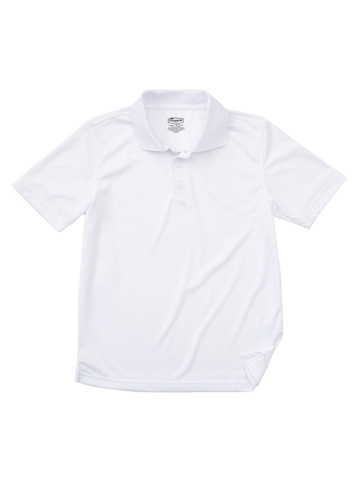 Youth Unisex Moisture Wicking Polo - CR860Y - White
