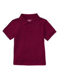 Preschool Short Sleeve Interlock Polo - CR891D - Burgundy