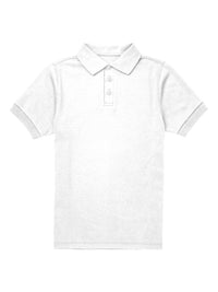 Youth Short Sleeve Interlock Polo - CR891Y - SS White