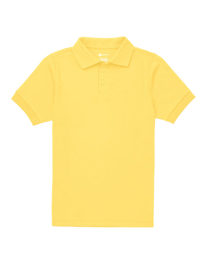 Youth Short Sleeve Interlock Polo - CR891Y - Yellow