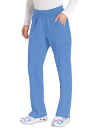 Women's 7-Pocket Natural Rise Tapered Leg Pant - DK005 - Ciel