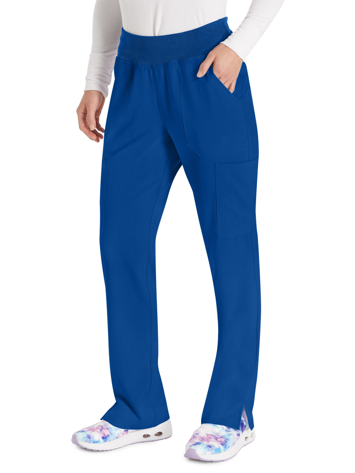 Women's 7-Pocket Natural Rise Tapered Leg Pant - DK005 - Galaxy Blue