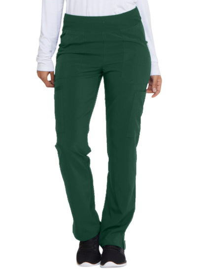 Women's Natural Rise Tapered Leg Pull-On Pant - DK005 - Hunter Green