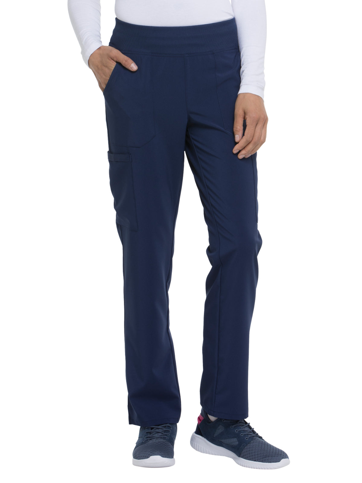 Women's Natural Rise Tapered Leg Pull-On Pant - DK005 - Navy