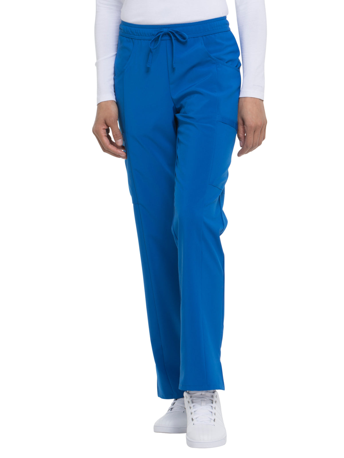 Women's 7-Pocket Mid Rise Straight Leg Pant - DK010 - Royal