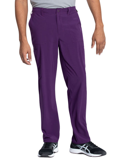 Men's Natural Rise Drawstring Pant - DK015 - Eggplant