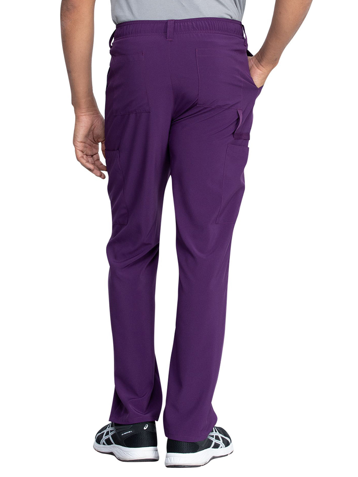 Men's Natural Rise Drawstring Pant - DK015 - Eggplant