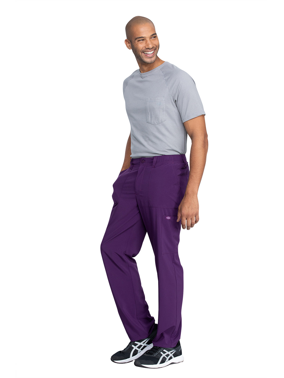 Men's Natural Rise Drawstring Pant - DK015 - Eggplant