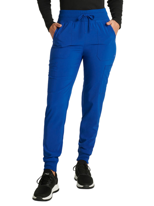 Women's 6-Pocket Mid Rise Jogger Pant - DK065 - Galaxy Blue