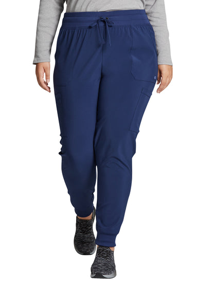 Women's 6-Pocket Mid Rise Jogger Pant - DK065 - Navy