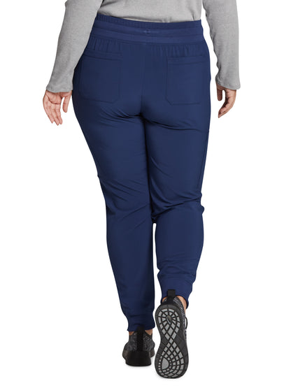 Women's 6-Pocket Mid Rise Jogger Pant - DK065 - Navy