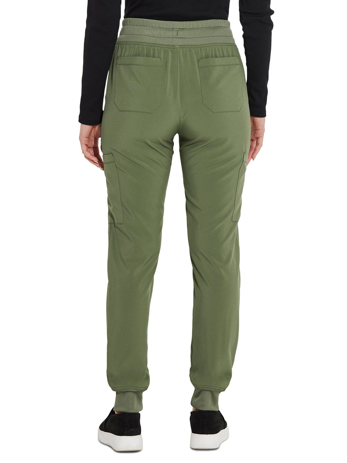 Women's 6-Pocket Mid Rise Jogger Pant - DK065 - Olive