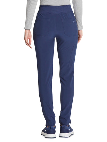 Women's 5-Pocket Mid Rise Tapered Leg Pant - DK090 - Navy