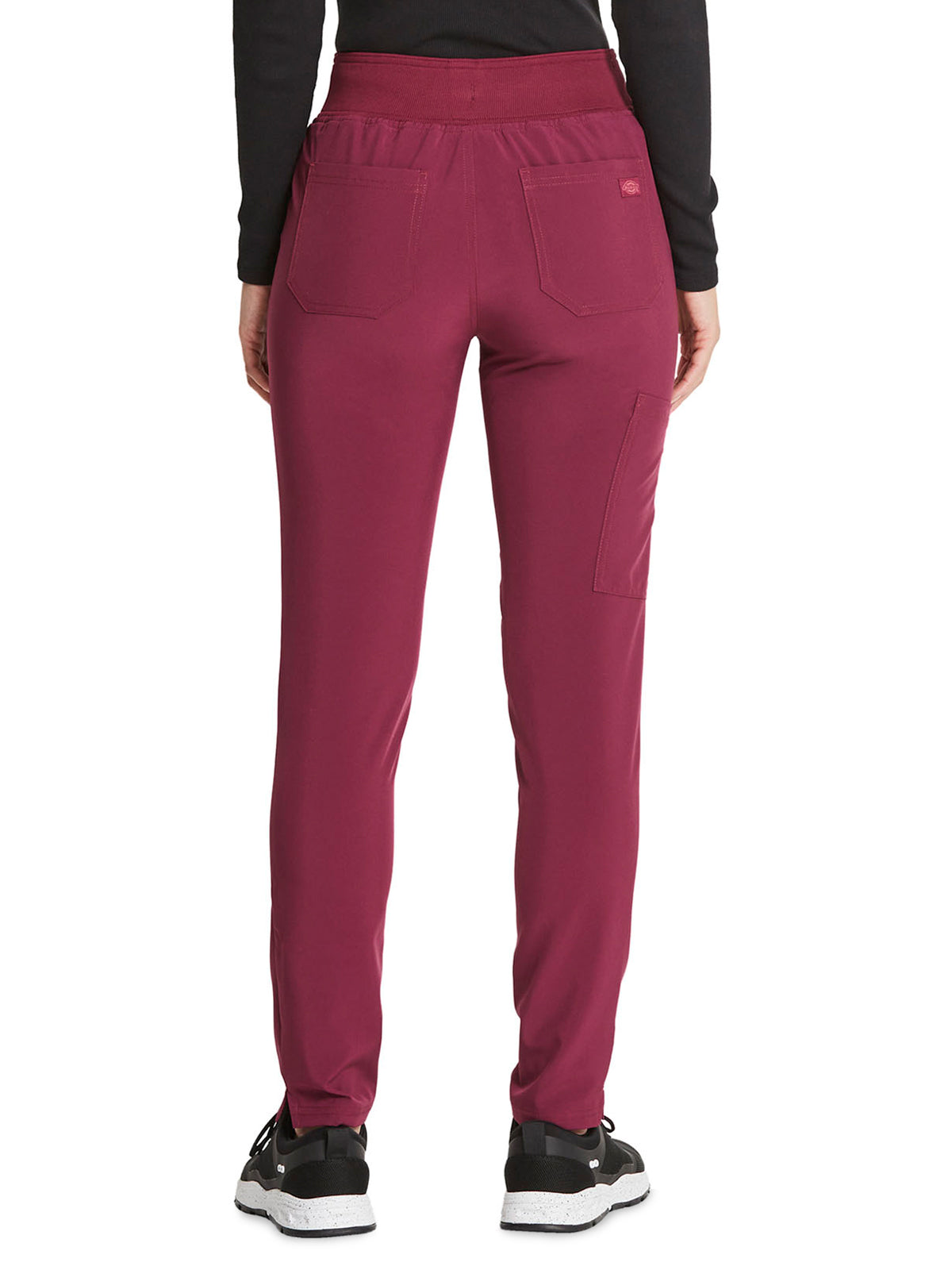 Women's 5-Pocket Mid Rise Tapered Leg Pant - DK090 - Wine