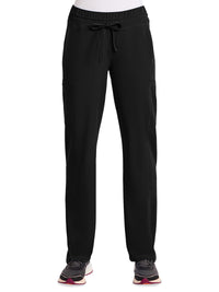 Women's 5-Pocket Mid Rise Straight Leg Pant - DK130 - Black