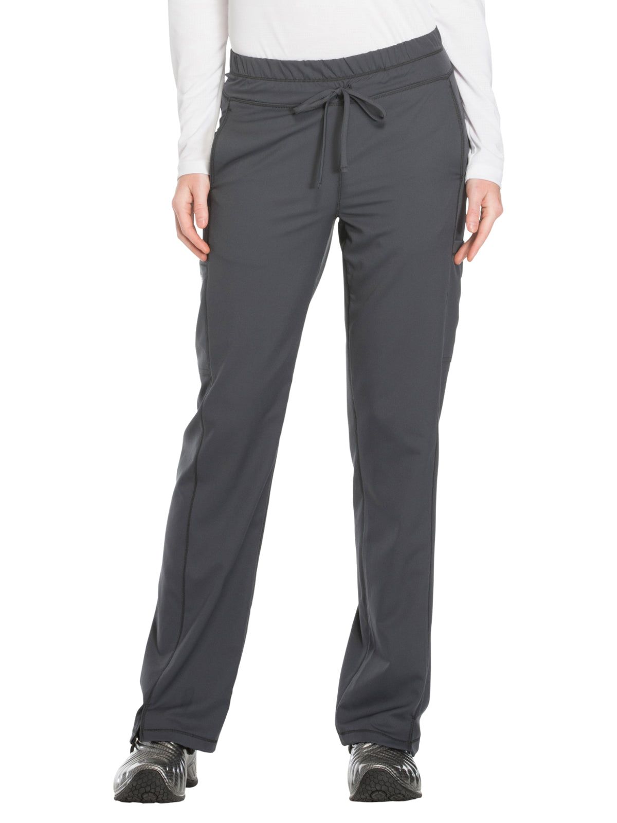 Women's 5-Pocket Mid Rise Straight Leg Pant - DK130 - Pewter