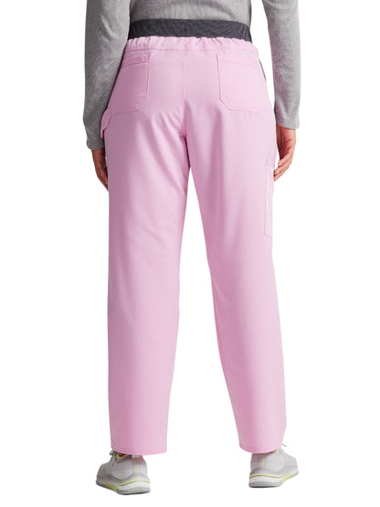 Women's 6-Pocket Mid Rise Tapered Leg Pant - DK135 - Frosted Strawberry